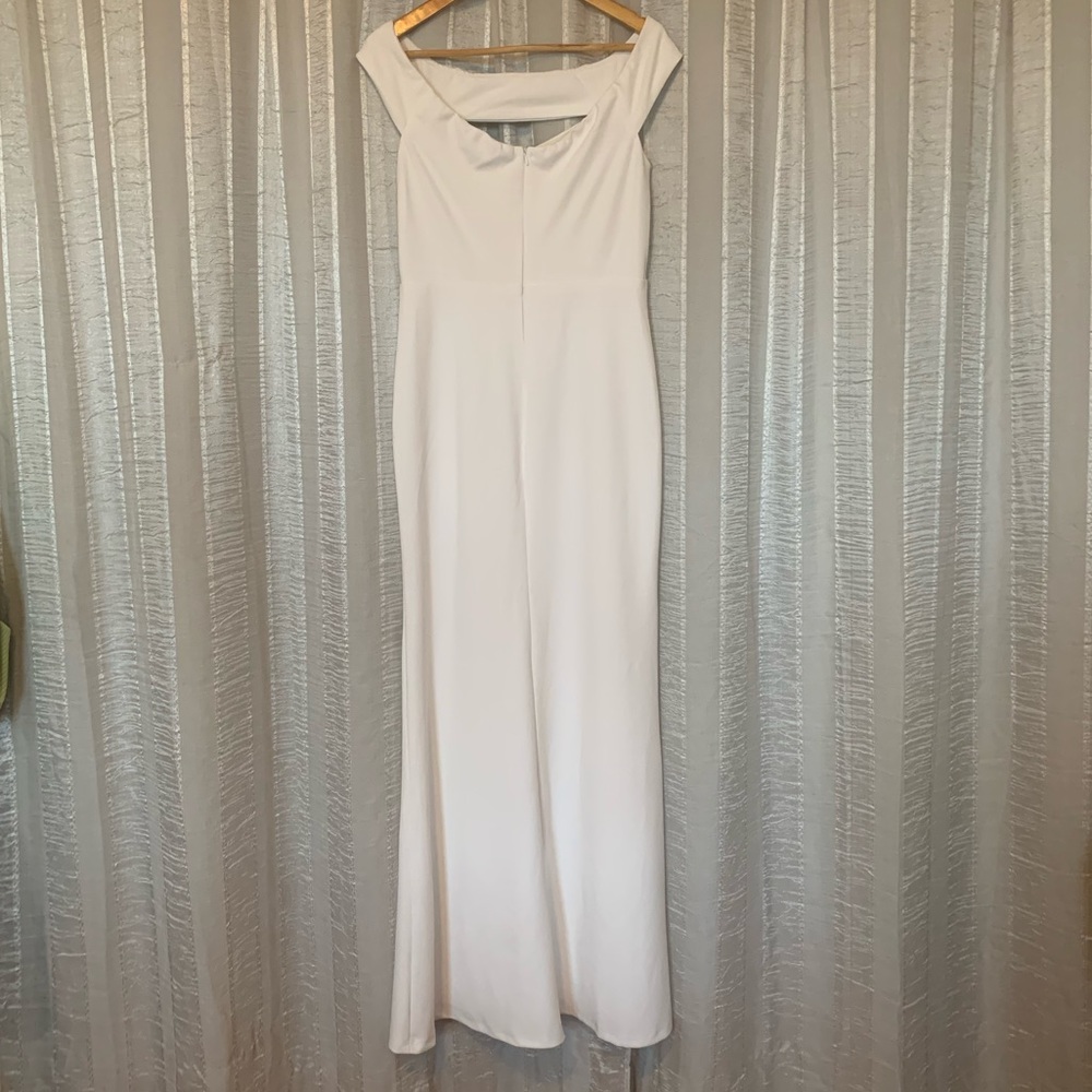 Lulus Off-the-Shoulder Mermaid Gown with Cutout Detail - Picture 11 of 11